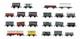 Graham Farish/peco/lima'n' Gauge Rake Of 21 Assorted Wagons