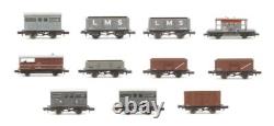 Graham Farish/peco'n' Gauge Lot Of 11 Assorted Ne Grey/br Bauxite Wagons