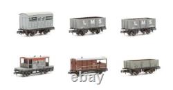 Graham Farish/peco'n' Gauge Lot Of 11 Assorted Ne Grey/br Bauxite Wagons