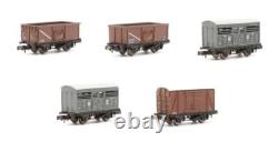 Graham Farish/peco'n' Gauge Lot Of 11 Assorted Ne Grey/br Bauxite Wagons
