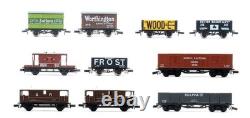 Graham Farish/peco'n' Gauge Rake Of 10 Assorted 7x Wagons & 3x Brake Vans