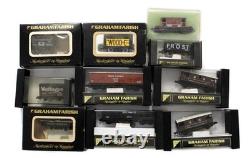 Graham Farish/peco'n' Gauge Rake Of 10 Assorted 7x Wagons & 3x Brake Vans