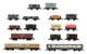 Graham Farish/peco'n' Gauge Rake Of 15 Assorted 2x Coaches & 13x Wagons