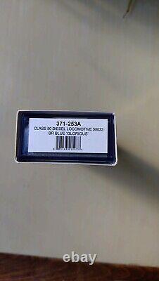 Graham farish n gauge locomotive. 371-253A class50 diesel BR blue glorious
