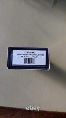 Graham farish n gauge locomotive. 371-253A class50 diesel BR blue glorious