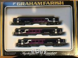 Graham farish n gauge model railway locomotives. 1 Engine Car and 2 Carriages