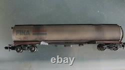 Graham farish n-gauge tanker wagon 100T FINA tank x4 + pro weathered oil details