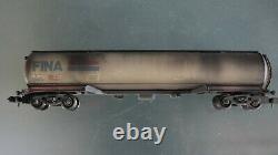 Graham farish n-gauge tanker wagon 100T FINA tank x4 + pro weathered oil details