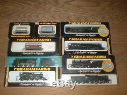 Job Lot Graham Farish Peco N Gauge Steam Locomotives X 6 + 3 Rolling Stock Wagon