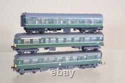 KIT BUILT N GAUGE BR GREEN CLASS 111 DMU LOCOMOTIVE 3 CAR SET om