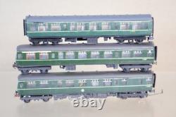KIT BUILT N GAUGE BR GREEN CLASS 111 DMU LOCOMOTIVE 3 CAR SET om