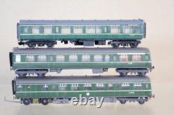 KIT BUILT N GAUGE BR GREEN CLASS 111 DMU LOCOMOTIVE 3 CAR SET om