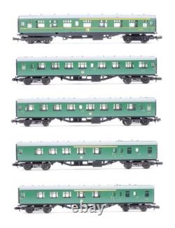 Lima/graham Farish'n' Gauge Lot Of 5 Br Green Composite/corridor/brake Coaches