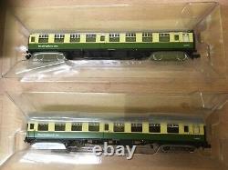 Lot. 874B. N GAUGE FARISH 374-994 SET OF BR MK1 WEST HIGHLAND COACHES. #75#