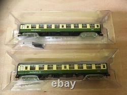 Lot. 875B. N GAUGE FARISH 374-994 SET OF BR MK1 WEST HIGHLAND COACHES. #75#