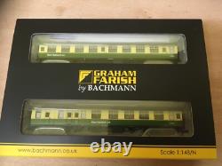 Lot. 876B. N GAUGE FARISH 374-993 SET OF BR MK1 WEST HIGHLAND COACHES. #75#