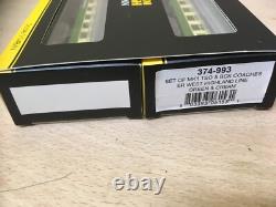 Lot. 876B. N GAUGE FARISH 374-993 SET OF BR MK1 WEST HIGHLAND COACHES. #75#