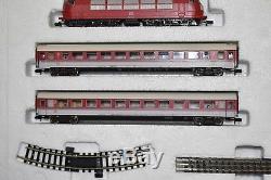Minitrix DB Era V Intercity Train Set with Oval of Track & Transformer No. 11425