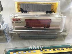 N GAUGE LARGE LOT OF 20x VARIOUS CONTINENTAL ROLLING STOCK SOME CASED ETC