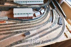 N GAUGE TRAIN MODEL RAILWAY LAYOUT Set in BIRMINGHAM 1.8X1m 4 LOOPS of TRACK pc