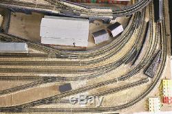 N GAUGE TRAIN MODEL RAILWAY LAYOUT Set in BIRMINGHAM 1.8X1m 4 LOOPS of TRACK pc