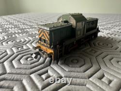 N Gauge Class 14 D9523 BR Green Wasp Stripes Weathered Graham Farish 372-951