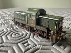 N Gauge Class 14 D9523 BR Green Wasp Stripes Weathered Graham Farish 372-951