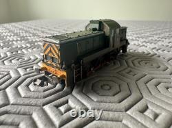 N Gauge Class 14 D9523 BR Green Wasp Stripes Weathered Graham Farish 372-951