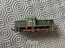N Gauge Class 14 D9523 BR Green Wasp Stripes Weathered Graham Farish 372-951