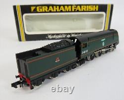 N Gauge Farish 1525 Battle Of Britain Class Hurricane 34065 BR Green Loco