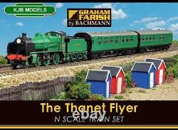 N Gauge Farish 370-165 The Thanet Flyer Train Set N Class Loco+ 2x Coaches Etc