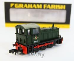 N Gauge Farish 371-055 Class 04 D2225 BR Green Shunter Loco