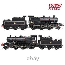 N Gauge Farish 372-626BS DCC Sound LMS Ivatt 2MT 46474 BR Lined Black Loco