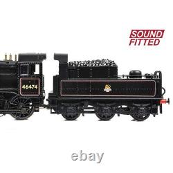 N Gauge Farish 372-626BS DCC Sound LMS Ivatt 2MT 46474 BR Lined Black Loco