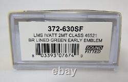 N Gauge Farish 372-630SF DCC SOUND LMS Ivatt 2MT Class 46521 BR Green Loco