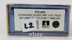 N Gauge Farish 372-652 Standard Class 4MT 2-6-0 76020 BR Black Loco (L2)