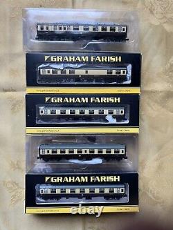N Gauge Graham Farish Mk1 Coaches x5 BR Chocolate & Cream