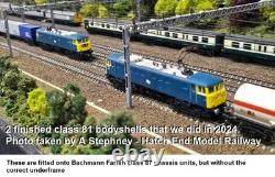 N gauge Bodyshell Class 81 002 AC Electric Locomotive Requires Farish Chassis