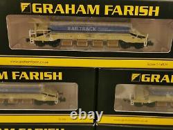 N gauge Wagons. JJA Mk2 Autoballaster. Rail Track Livery. 377-702 + 377-700. New