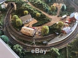 N gauge coffee table model railway layout railway enthusiasts peco Graham farish