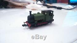 N gauge kit built Industrial Manning Wardle 0-6-0 with Graham Farish chassis