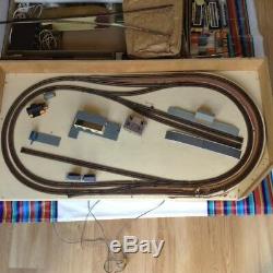 N gauge set trains, carriages, track, board, Graham Farish, Hornby, Lima
