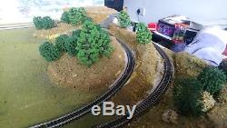 N guage train layout locomotives and rolling stock. Graham Farish and dapol