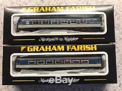 Rake Of 6 Graham Farish N Gauge BR MK1 Pullman Coaches In Blue/Grey exc. Cond