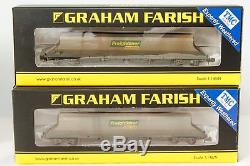 Rake of 8 Graham Farish 373-803 HHA Bogie Hoppers weathered by TMC