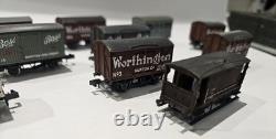 Rake of Graham Farish Peco N Gauge LMS Box Vans