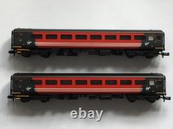 Set of 2 Graham Farish N Gauge Mk2F TSO Coaches in Virgin Trains livery