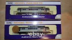 TWIN DAPOL N GAUGE ND099P CLASS 86606 FREIGHTLINER GREY & ND099S class 86 X2