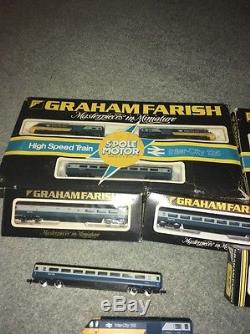 Three 3 N guage Graham Farish HST 125 Set BR And Coaches Job Lot Class 43