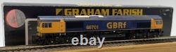Working 371-377 Graham Farish N Gauge Class 66 66701 GBRf Diesel Loco W Lights